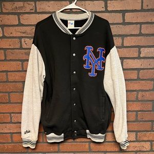 New York Mets Majestic Varsity Jacket Size Large